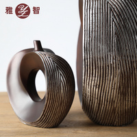現(xiàn)代簡(jiǎn)約客廳裝飾藝術(shù)擺件創(chuàng)意雙面蘋(píng)果線條造型
