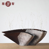 熱銷創(chuàng)意現(xiàn)代家居裝飾 樹脂雙面臺(tái)燈燭臺(tái)工藝禮品定制