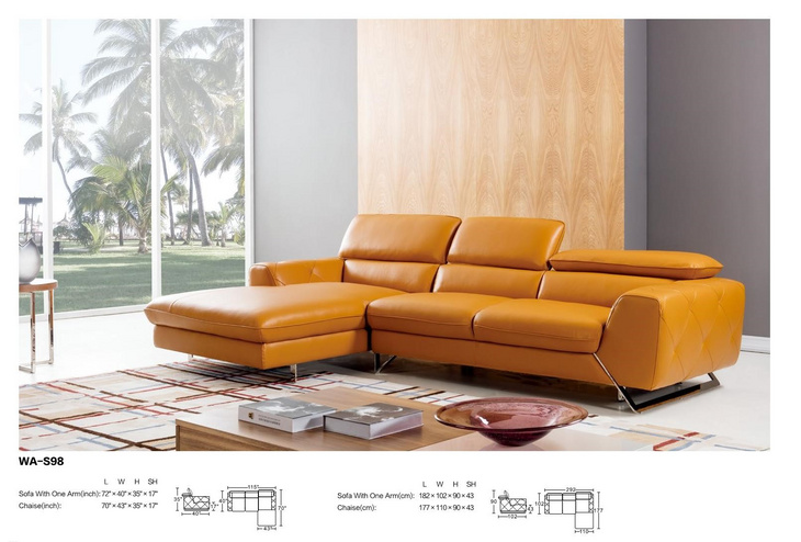 Menoir Modern Italian Leather Sofa沙发