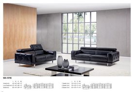 Menoir Modern Italian Leather Sofa沙发