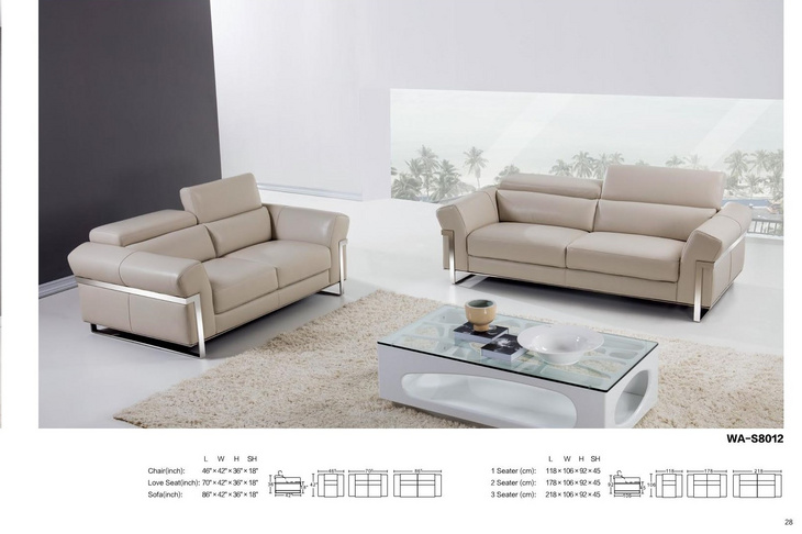 Menoir Modern Italian Leather Sofa沙发