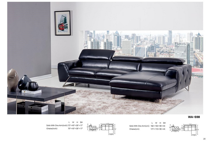 Menoir Modern Italian Leather Sofa沙发