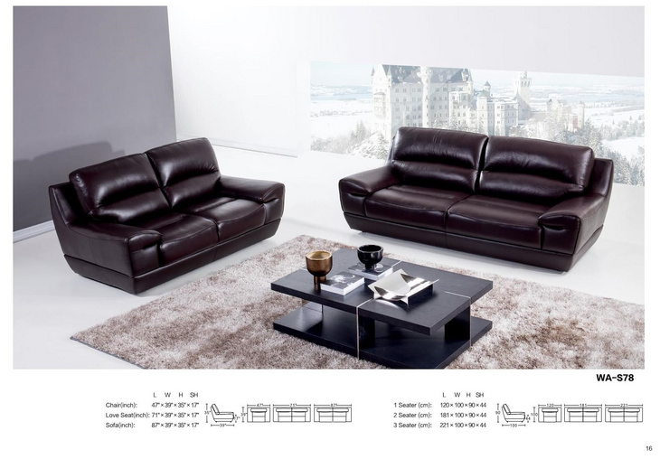 Menoir Modern Italian Leather Sofa沙发