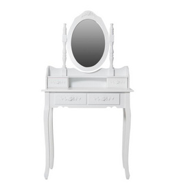 Gloss Large White Stand Professional Makeup Vanity Table