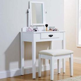 Large Make Up Mirror Hand Painted Bedroom Dressing Table