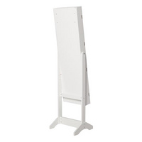 Vintage Furniture Floor Mirrored Jewelry Cabinet