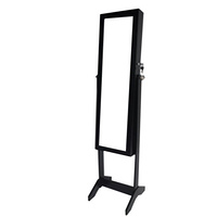 Standing mirror wooden classic jewelry cabinet