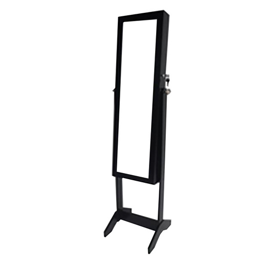 Standing mirror wooden classic jewelry cabinet
