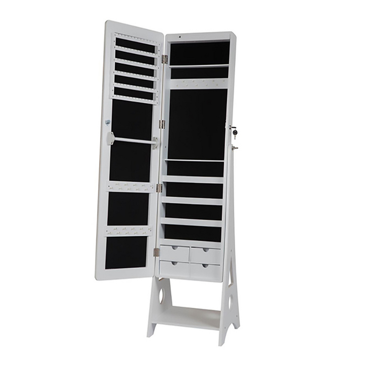 2020 hot sale acrylic makeup organizer 4 drawers mirrored jewelry cabinet home furniture