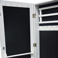 Vintage Furniture Floor Mirrored Jewelry Cabinet