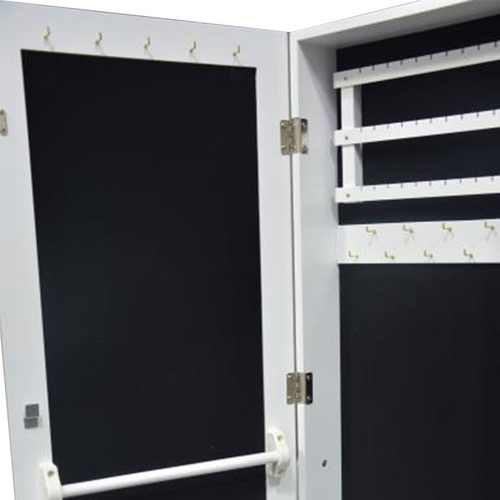 Vintage Furniture Floor Mirrored Jewelry Cabinet