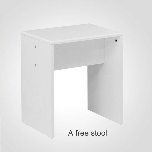 Modern White Led Vanity Dressing Table And Stool Set