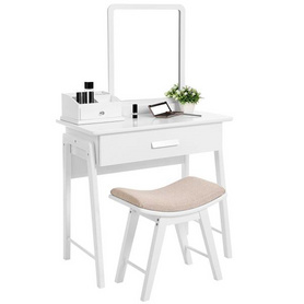 Hot selling dressing table with mirror and stool