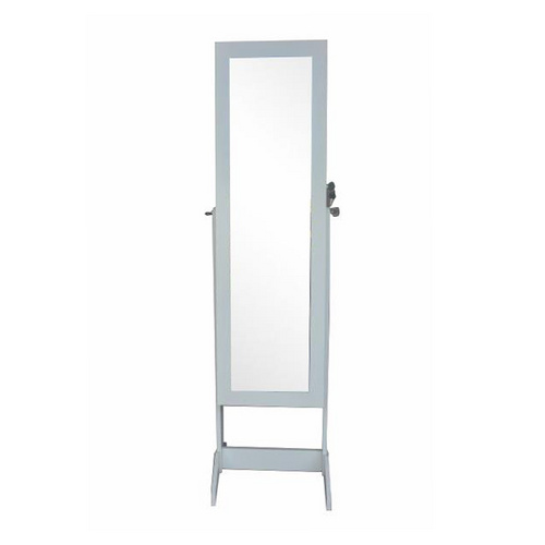 Free Standing Auto-On Mirrored Jewelry Cabinet Armoire
