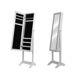 Stand Mirror Furniture Jewelry Armoire Cabinet