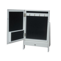 Make Up Mirrored Armoire Mini Table Tilting Jewelry Organizer