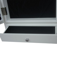 Make Up Mirrored Armoire Mini Table Tilting Jewelry Organizer