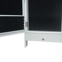 Make Up Mirrored Armoire Mini Table Tilting Jewelry Organizer