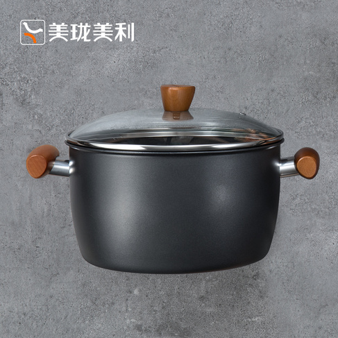 黑晶铁锅系列24cm汤锅