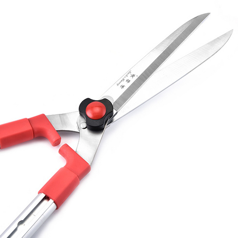 厂家直销 黄师傅65锰绿篱可伸缩花园修枝剪刀 篱笆草坪园艺剪刀