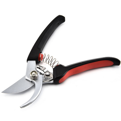 厂家直销SK5锰钢果树花艺修枝剪刀 强力弹簧 果枝剪园艺园林工具