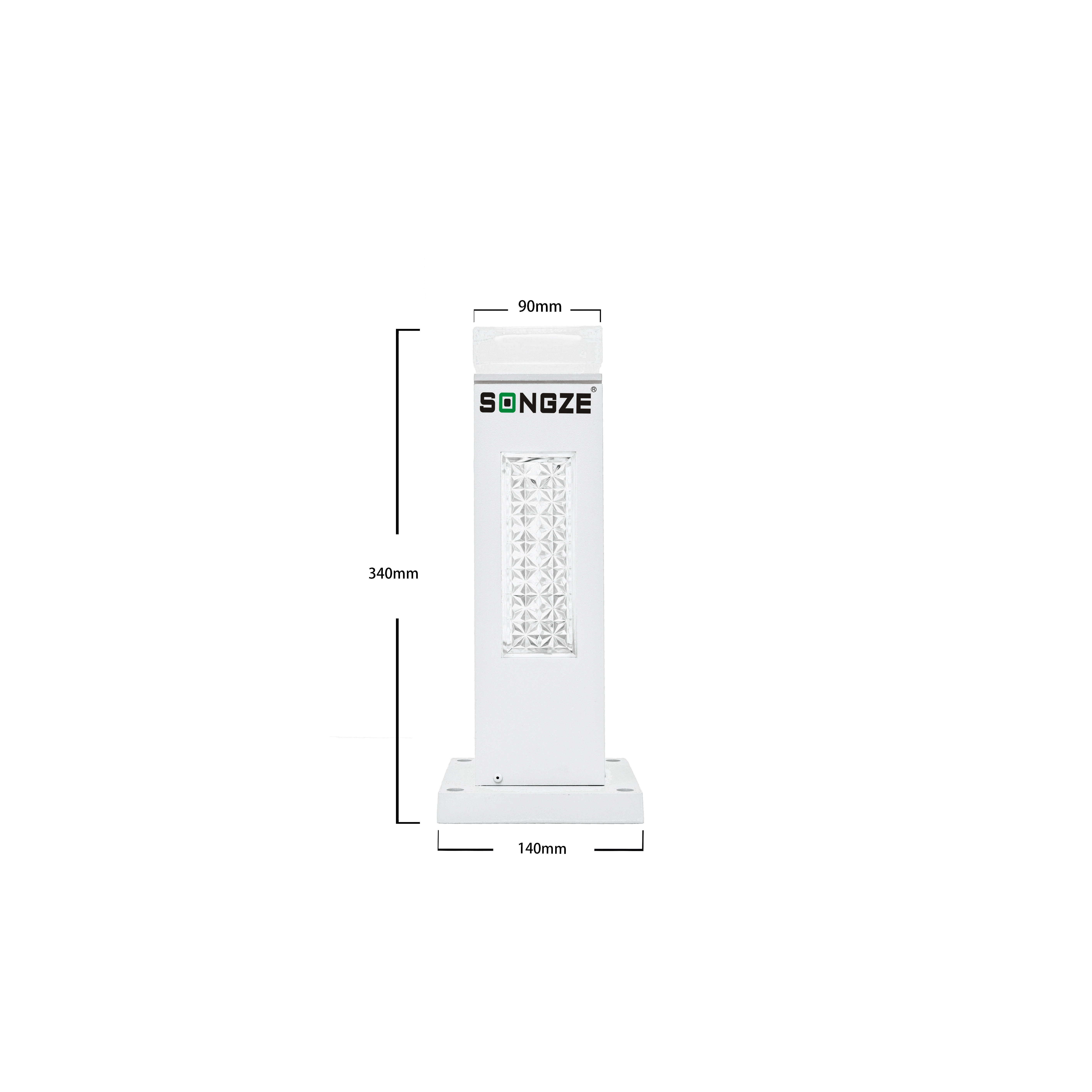 户外高0.34米简约别墅方形园林草坪灯