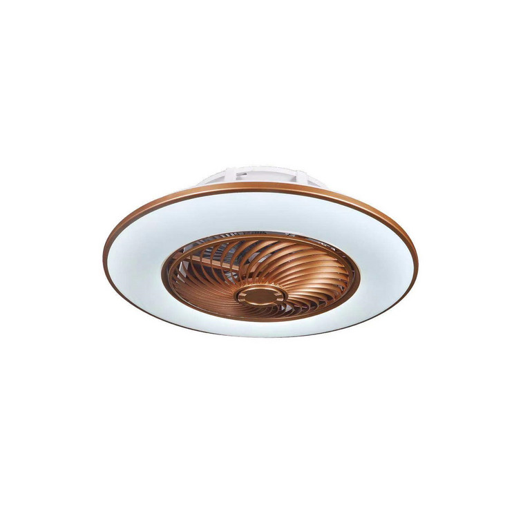 现代简约金边家居餐厅客厅吸顶风扇灯