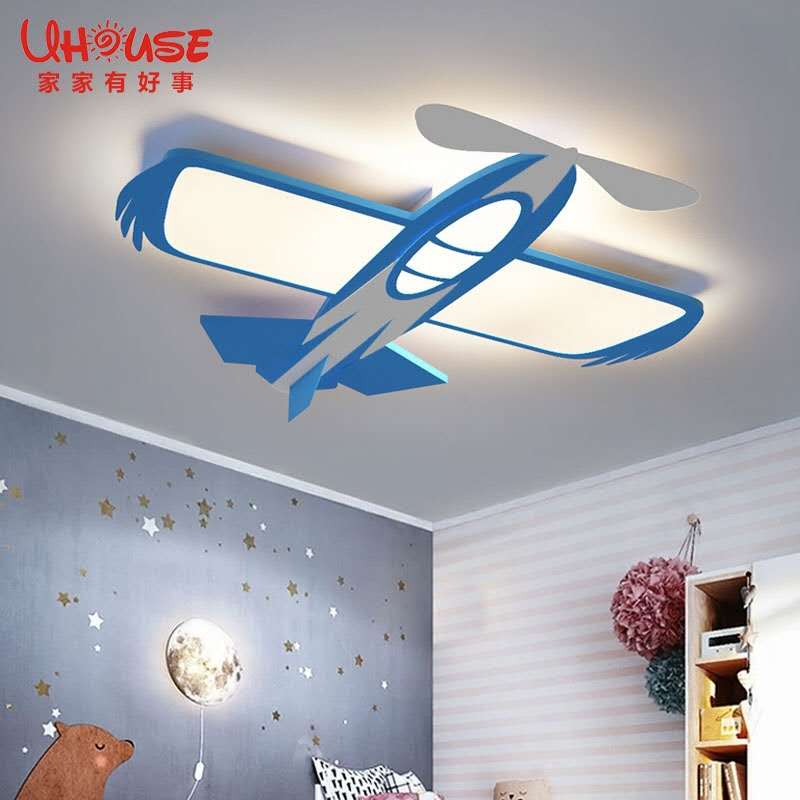 LED护眼卡通儿童卧室火箭简约吸顶灯