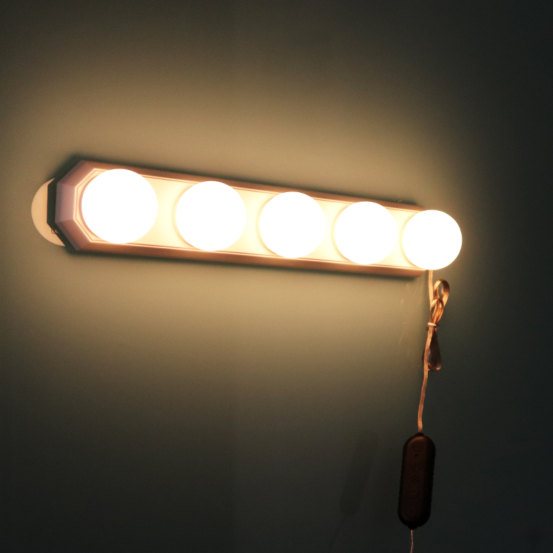 LED家用镜前多色铝合金补光灯泡