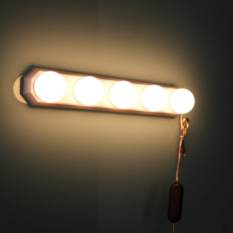 LED家用镜前多色铝合金补光灯泡