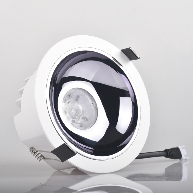 全新设计LED窄边防眩光筒灯嵌入式三色变光走廊过道灯家用天花灯
