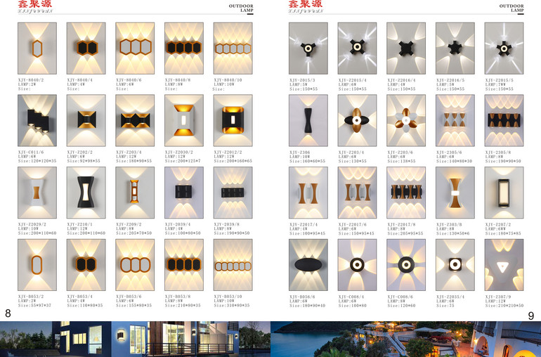 超亮现代简约户外装饰壁灯