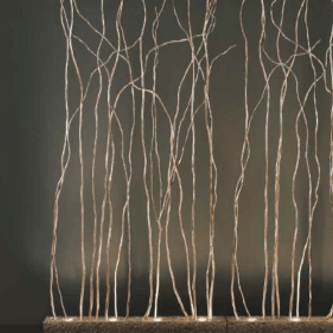 芦苇树枝仿生植物墙壁灯