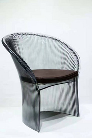 现代风格透明树脂单人椅接待椅