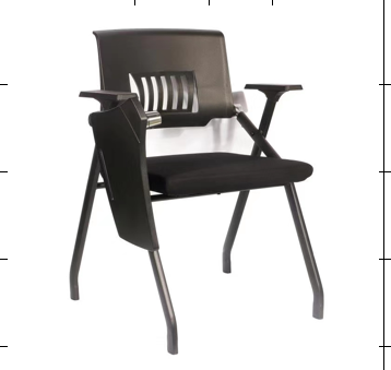 Modern and simple dark brown non-wheeled chair