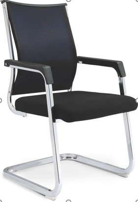 1183 Black modern wind wheelless leisure office chair