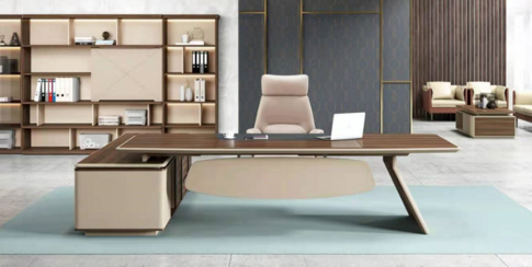 Modern luxury boss office executive desk corner desk