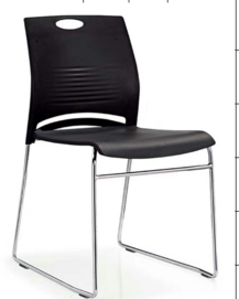 J081-1 Black backrest without wheels and armrests leisure chair