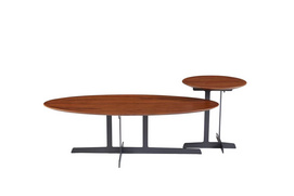 Nordic Modern Living Room Furniture  Coffee Table Set With Metal Leg