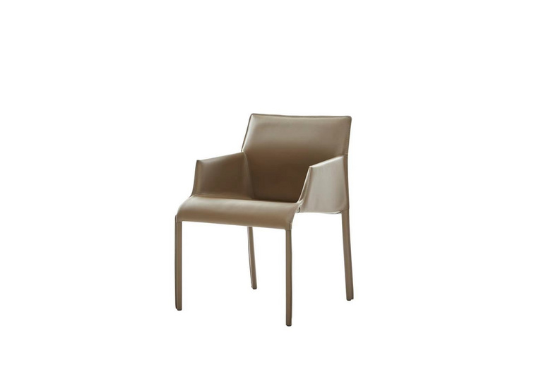 restaurant hotel furniture design saddle leather cafe dining room armrest chair