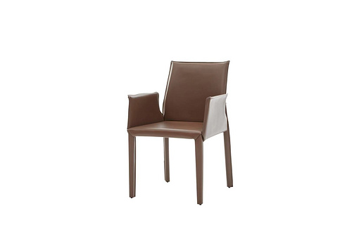 Modern  armchair saddle leather restaurant furniture dining chairs