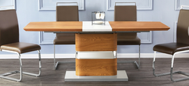DT-873   Modern Wooden Veneer Dining Table