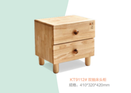 Double smoking bedside table