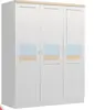 All solid wood children's wash white color wardrobe