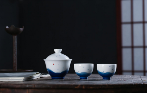 山峦系列盖碗茶具套组
