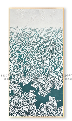 铝合金画框 手绘砂岩装置画