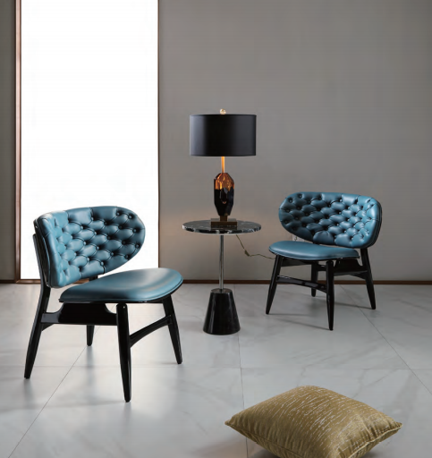 蓝色实木单椅价格|品牌|采购|批发厂家-家具在线官网