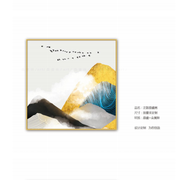 新中式风格晶瓷画