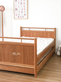 小森林儿童床北欧现代多功能实木伸缩双层子母床高低床无漆