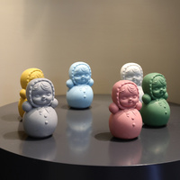 覺一復(fù)古可愛不倒翁創(chuàng)意桌面擺件辦公室樣板房玄關(guān)家居送禮裝飾品
